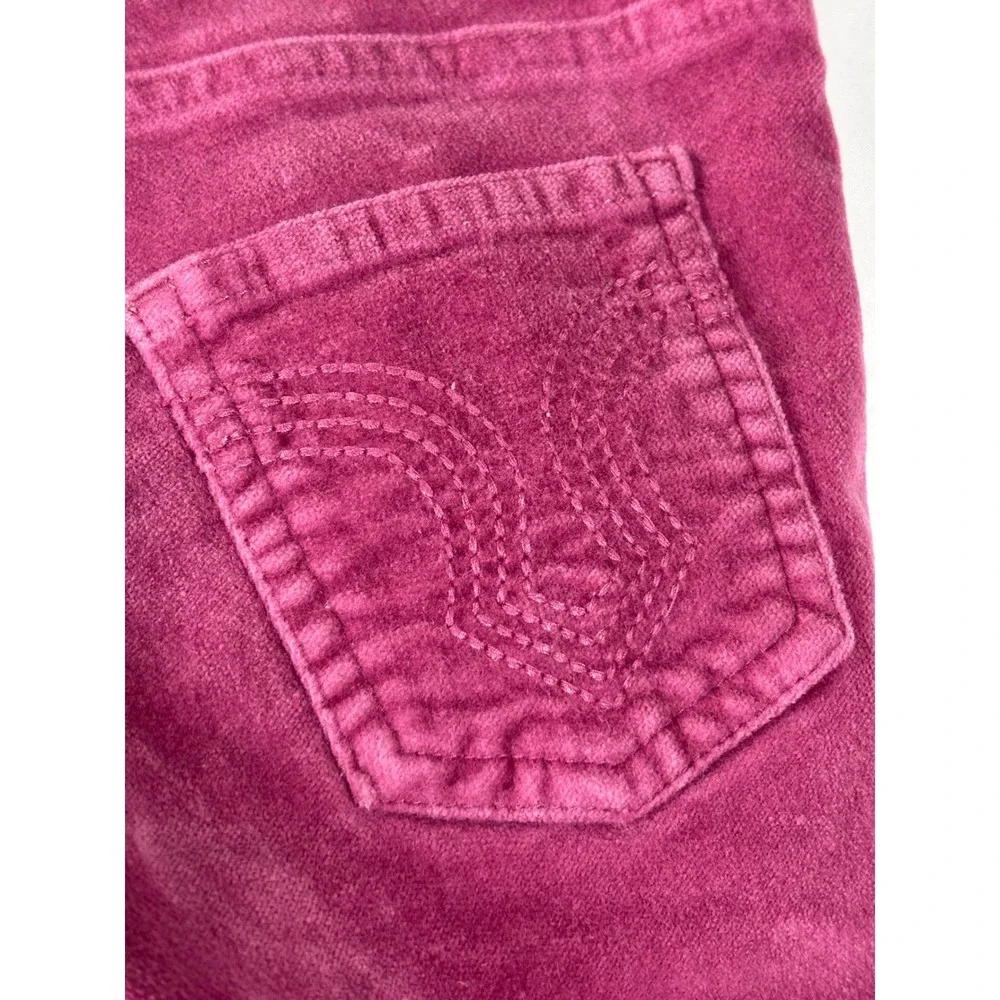 Girls Size 7 Pants Bundle Rocket Girl Magenta Corduroy and HM Fair Isle Leggings